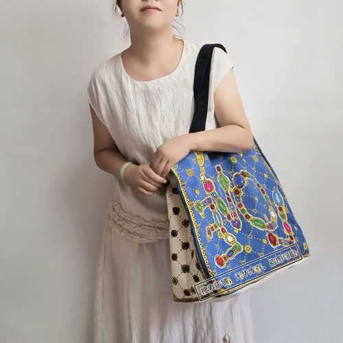 小众大帆布包单肩包托特包女包包