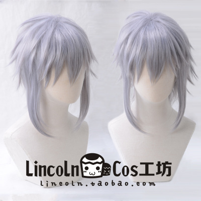 lincoln王国之心银灰色cos假发