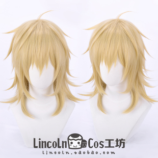 LINCOLN 偶像梦幻祭ES 羽风薰 cosplay假发 新款反翘加长发尾
