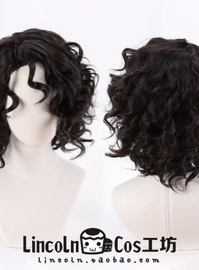 LINCOLN 魔法满屋 米拉贝 Mirabel 侧分棕黑小卷发 cosplay假发