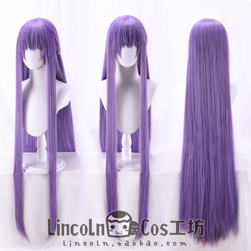 LINCOLN  Fate/EXTRA CCC  BB 深紫色cosplay假发 cos角色长直发