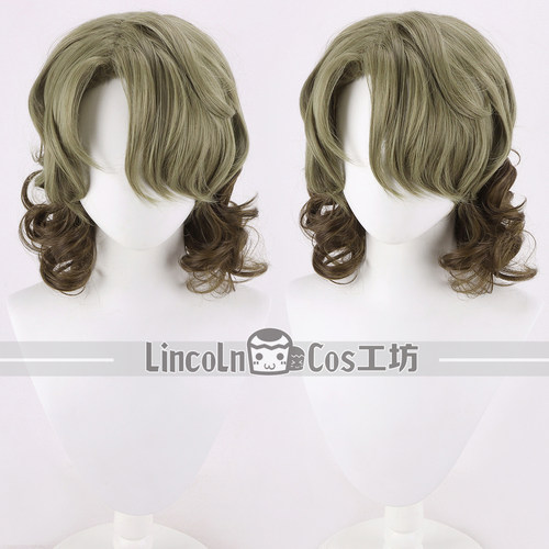 LINCOLN 魔法使的约定 Faust Lavinia 渐变COS假发 偏分 假毛卷发