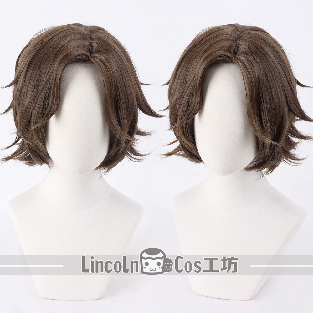 LINCOLN 女神异闻录3P3R 平贺庆介cos假发 棕色卷反翘COSPLAY假发