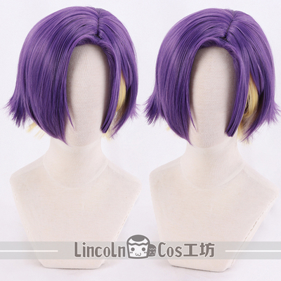 LINCOLN  Paradox Live VISTY 吴羽葵 cosplay假发 偏侧头皮顶