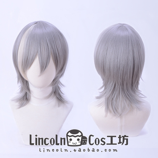 cos角色假发 折笠千斗 cosplay挑染假毛 IDOLiSH7 LINCOLN