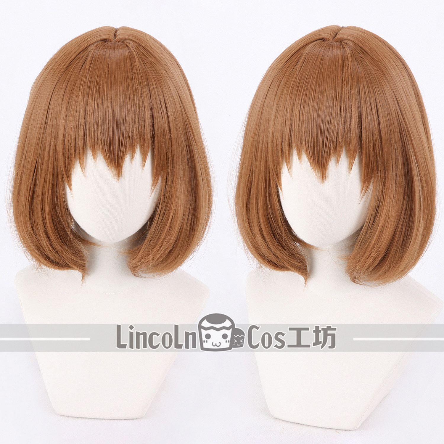 LINCOLN 鹿乃子乃子虎视眈眈 鹿乃子 cosplay假发 长头皮棕色短发图片