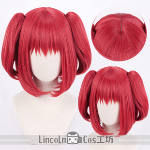 LINCOLN  LoveLive!Sunshine 黑泽露比 长头路cos假发 虎夹双马尾