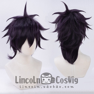 LINCOLN/JOJO的奇妙冒险 黄金之风 纳兰迦 紫黑 发尾加长COS假发
