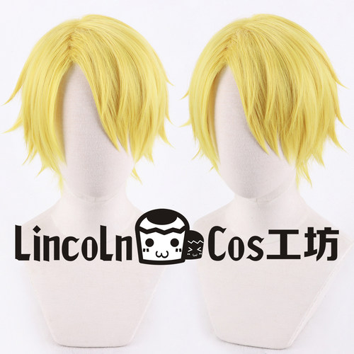 LINCOLN 海贼王 one piece 山治 香吉士 反翘cos假发 柠檬金