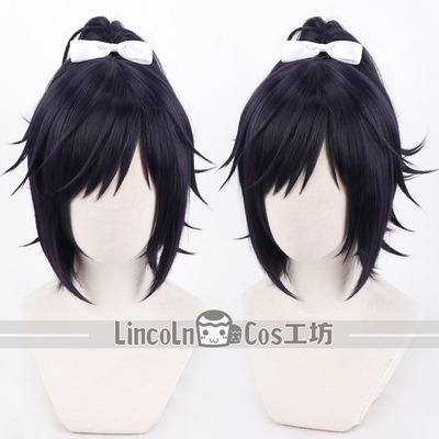 LINCOLN 刀剑乱舞 大和守安定 COS假发 藏蓝紫 虎口夹造型短发