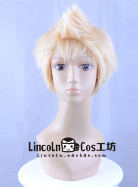 LINCOLN女神异闻录5 Persona5 P5 坂本龙司COS假发 金色 角色造型