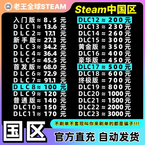 steam国区余额充值steam充值卡