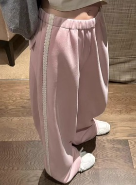 oker 怒推！质感hin帮~侧边编织高腰休闲棉质舒适秋季加厚休闲裤