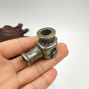 复古大权在握铜烟斗 卷的叶子烟锅头 特色旱烟锅 旱烟袋烟杆配件