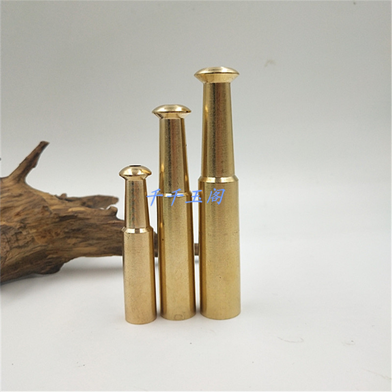 黄铜旱烟烟嘴传统烟袋嘴通用头款烟具精工老式烟斗旱烟袋烟杆配件