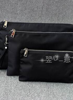 简洁风尼龙布信封包薄手包