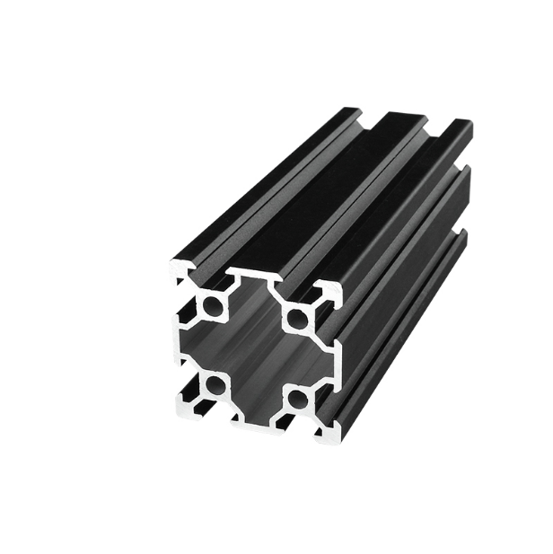 黑色铝合金型材4040v-slot铝材双槽欧标4040工业铝型材口罩机铝材