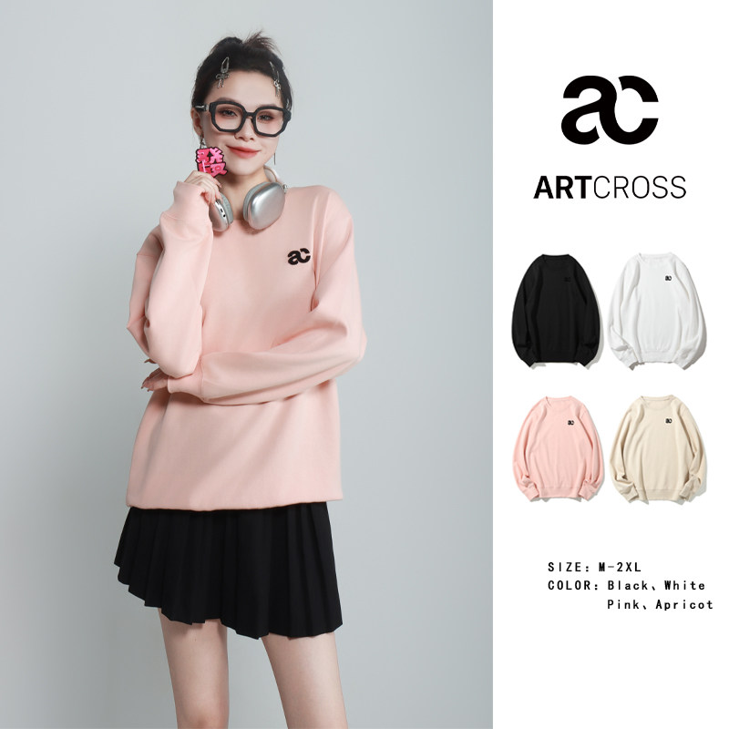 【ARTCROSS】半熟恋人夏夏同款男女中性时尚雅痞个性长袖卫衣