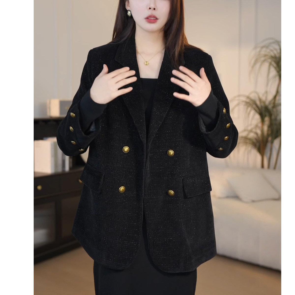 小西装外套女高端时尚气质亮闪