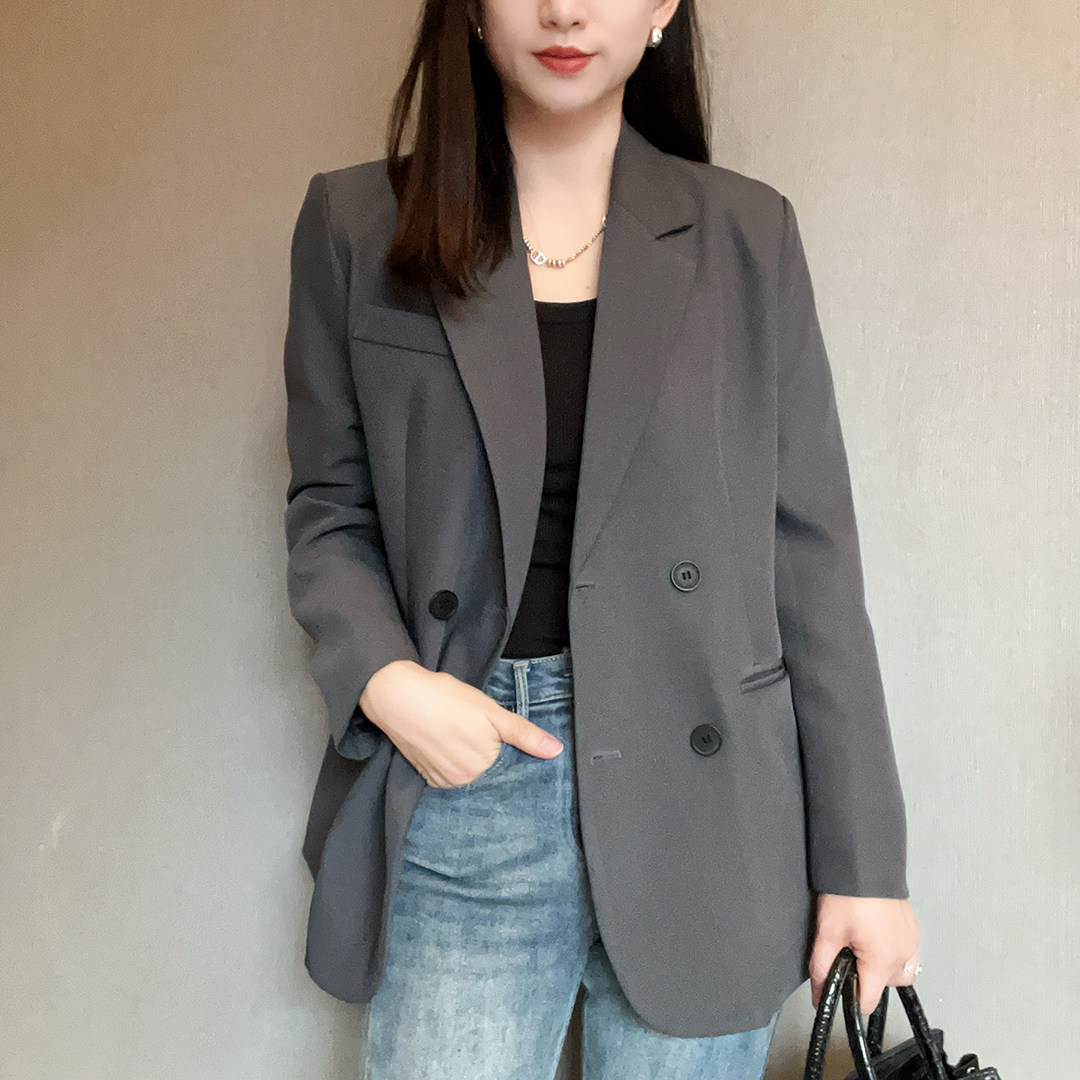 轻奢高端宽松西装外套女2026春秋新款设计感小众韩版休闲气质西服