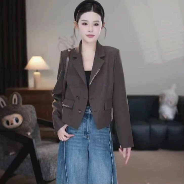 秋季美拉德风气质小西装外套女