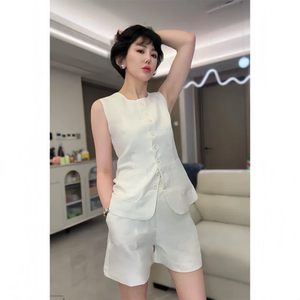 休闲时尚短袖套装裙女夏季新款通勤减龄气质显瘦百搭连衣裙两件套