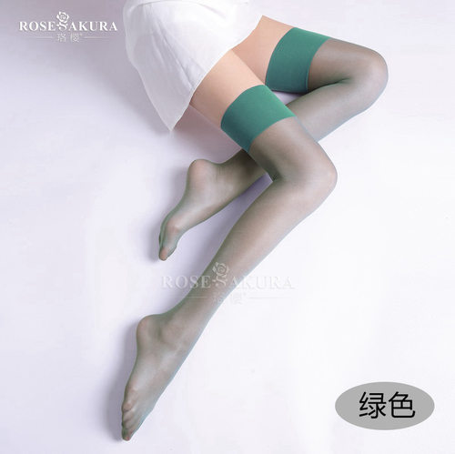 长筒袜闪光丝罗口性感薄款