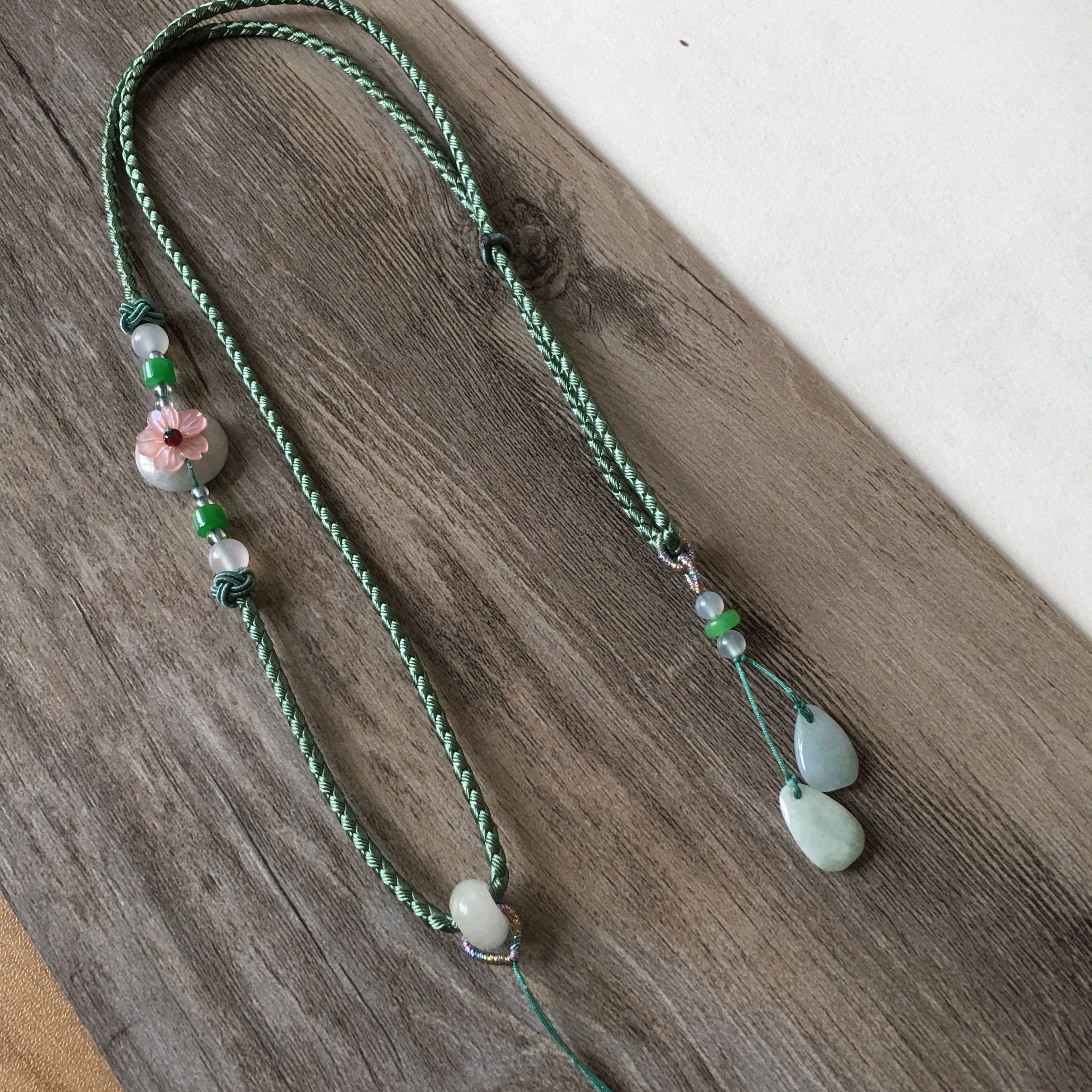 玛瑙绳简约翡翠男款DIY原创百搭