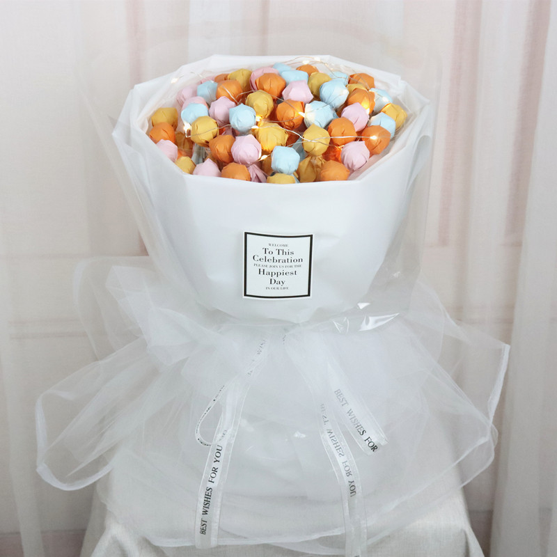 棒棒糖花束diy材料包生日送女生