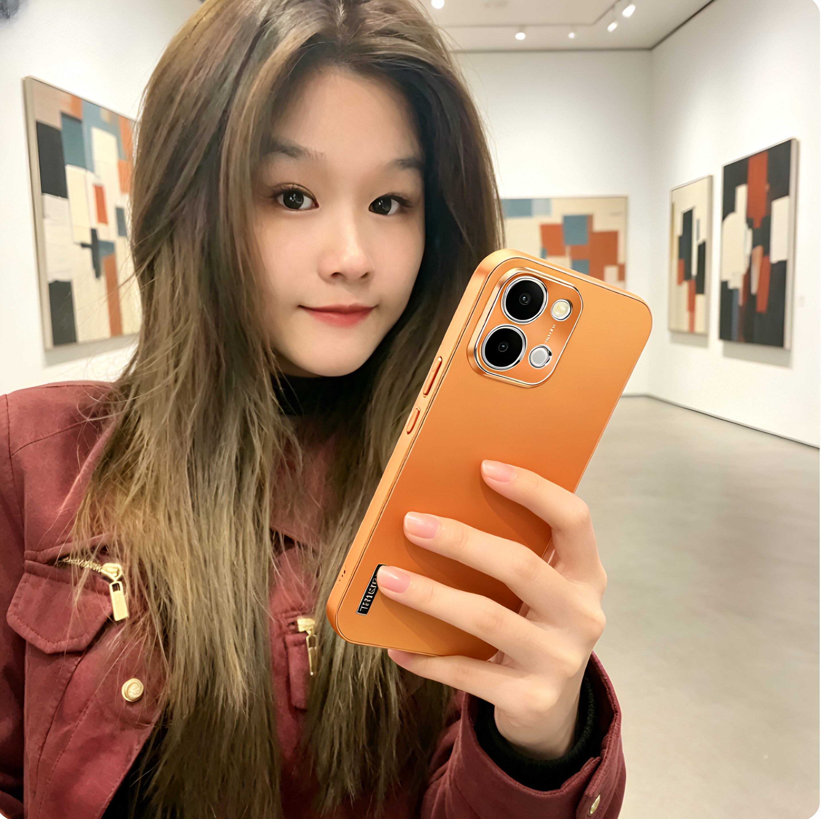 vivoY500i金属漆磨砂商务手机壳