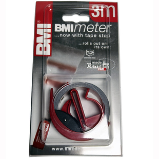 2米 429 3米 弹出型不锈钢卷尺手拉尺内外间距标记划线尺 德国BMI