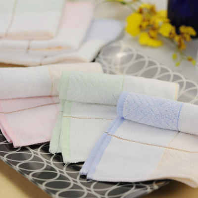 上海3条装纯棉吸水柔软方巾