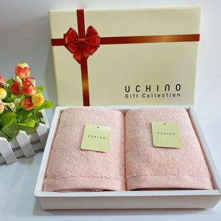UCHINO内野5A抗菌系列纯棉毛巾全棉吸水面巾家用团购礼品伴手礼