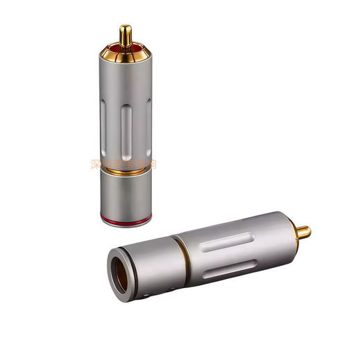 eizz纯铜真金rca信号插头线莲花