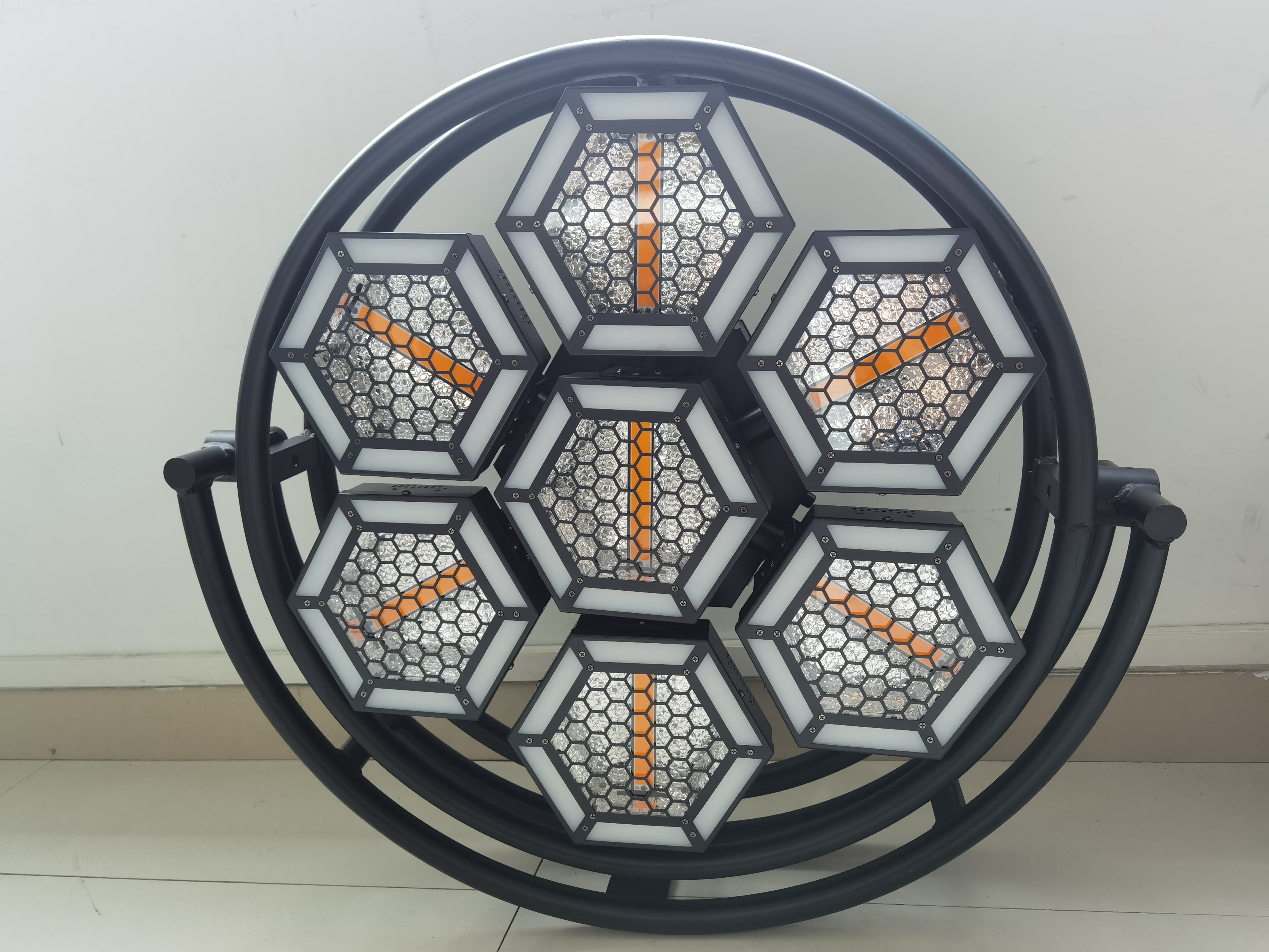 新款7颗60w led复古灯辅光款rgb舞台酒吧效果灯dmx曝闪染色灯