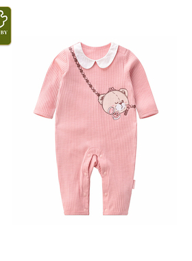 3折清仓拉比婴儿连体衣女宝宝爬服新生儿柔软家居服LTAB101624