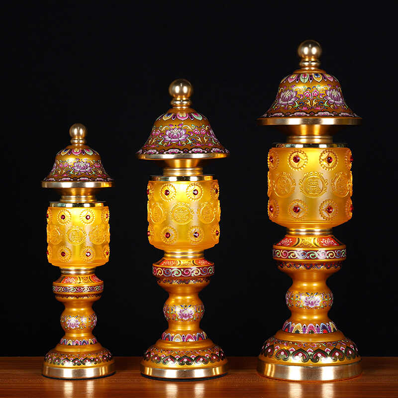 佛灯财神灯关公灯菩萨LED长明灯神社灯莲花灯插电佛供灯供佛家用