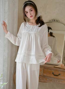 长袖梭织纯棉家居服套装