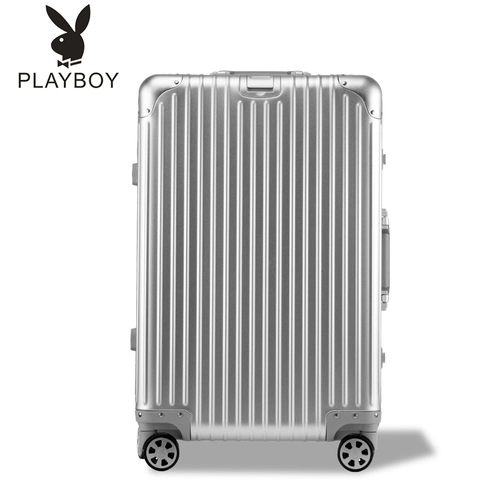 Playboy, металлический универсальный чемодан, коробка для путешествий, алюминиево-магниевый сплав