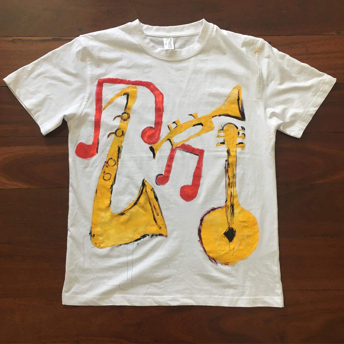 不规则艺术多巴胺涂鸦短袖t恤高级简约阳光感