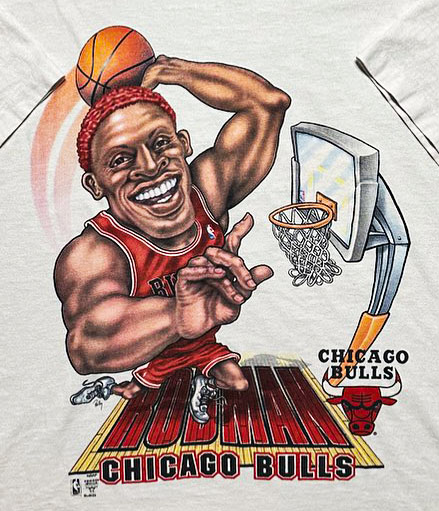 chicago bulls rodman芝加哥公牛队罗德曼短袖t恤