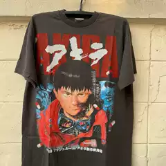 Student goodies recommended! American retro AKIRA Akira Diablo surrounding men and women with the same short-sleeved T-shirt
