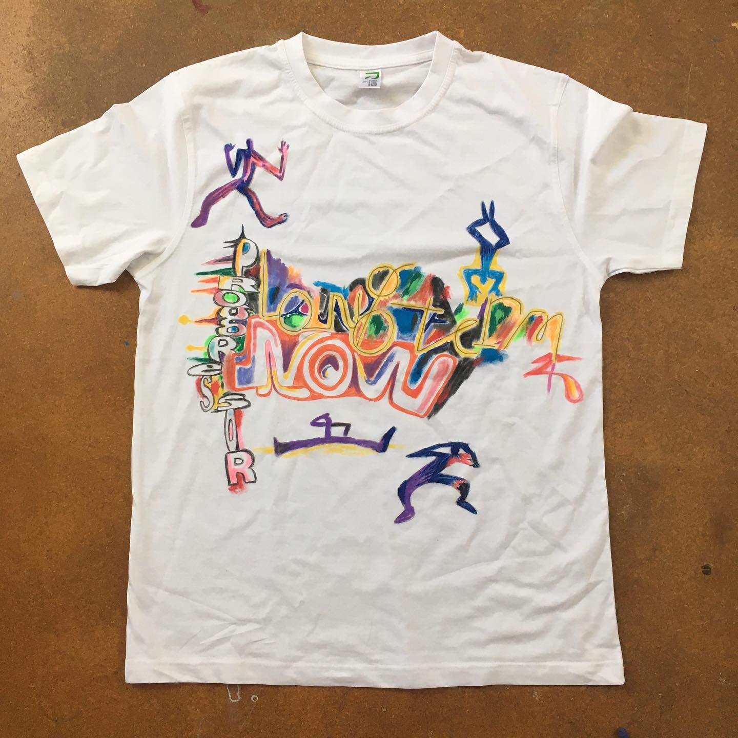 设计美学短袖t恤高级简约原创插画色彩感涂鸦风