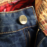 2026夏季牛仔短裤休闲男潮牌乞丐破洞中裤五分裤宽松马7082P45，男装牛仔裤，星座1106