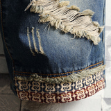 2026夏季男士破洞乞丐短裤百搭新款韩版休闲牛仔中裤子潮7080P45，男装牛仔裤，星座1106