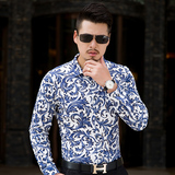 2025秋款特批外贸白底格子加大版衬衫常年有货9980P55，男装衬衫，星座1106