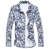 2025秋款特批外贸白底格子加大版衬衫常年有货9980P55，男装衬衫，星座1106