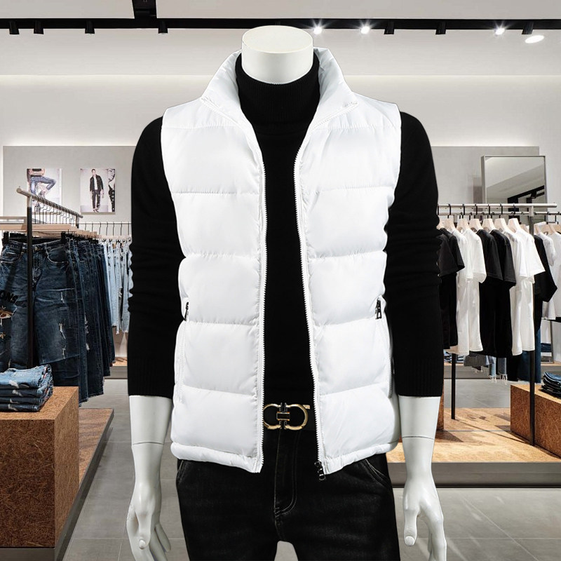 秋冬季加厚纯色羽绒棉马甲男士宽松大码坎肩背心时尚百搭外套潮,男装,常规马甲,淘宝优惠券,粉丝福利购,淘宝优惠卷