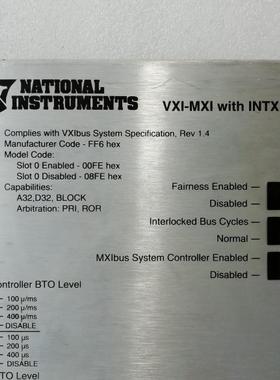 美国正品NI的 VXI-MXI通讯/信 数据采集DAQ卡接口模块总线扩展卡