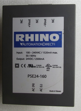 PSE24-160 24VDC 2500MA RHINO 工业开关电源 质保半年 现货特价